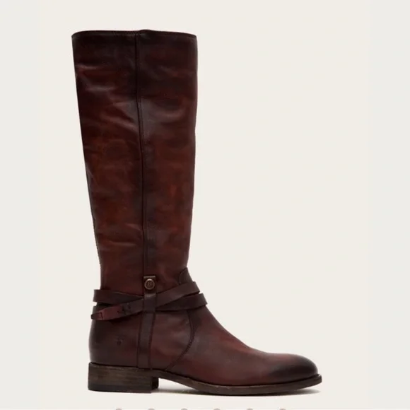 NWT Frye Melissa Belted Tall Riding Boots Size 6 - Picture 3 of 8